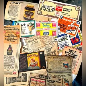 Vintage Ephemera 15 Coupons in great condition